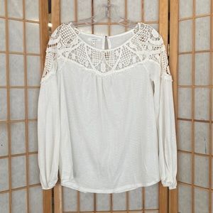 White Lace Maurice’s Blouse